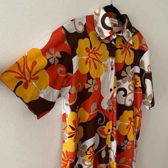 Faithfull the Brand Tropicana Shirt Dress in Ulani Floral Print, Size 6 - Picture 7 of 8